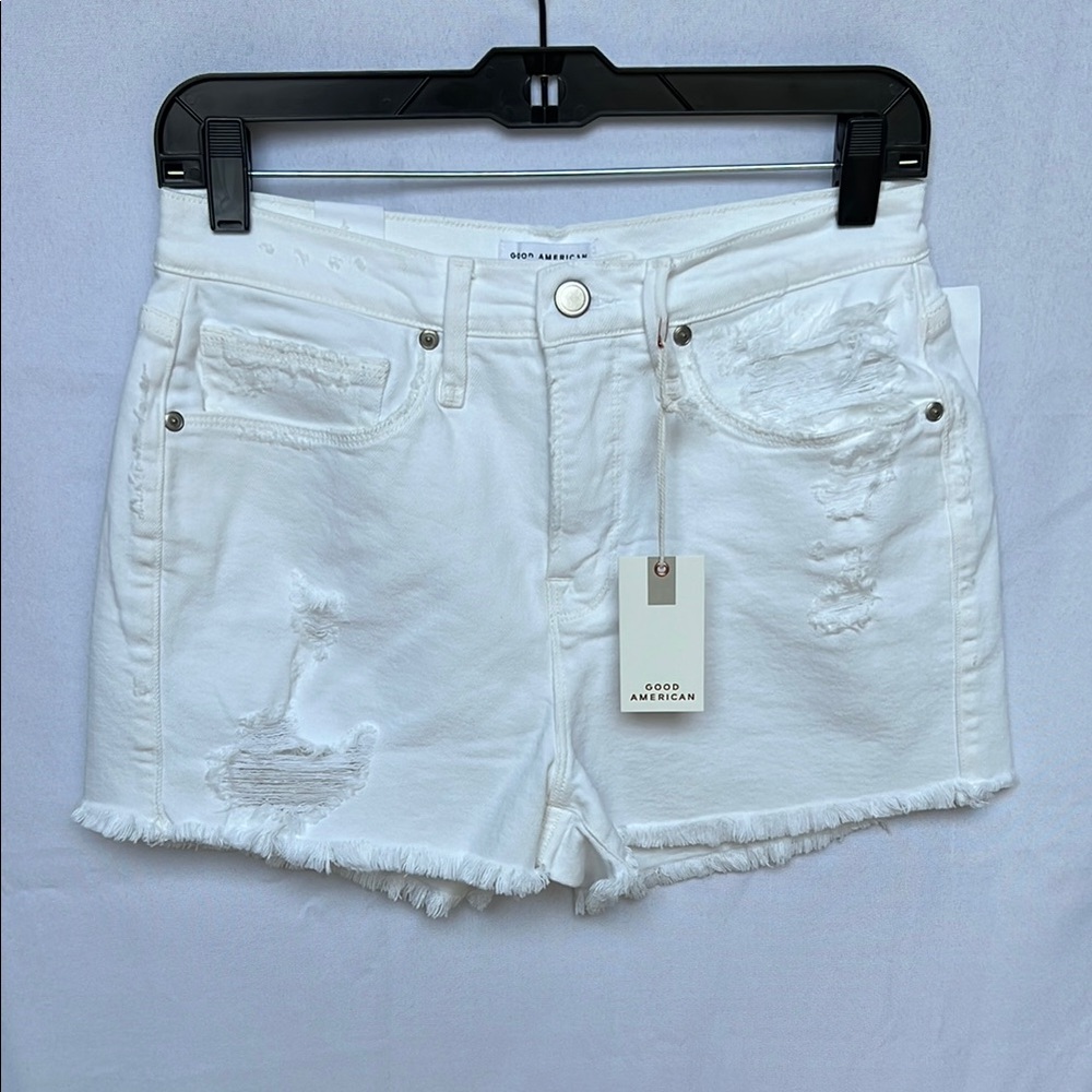 Good American White Shorts